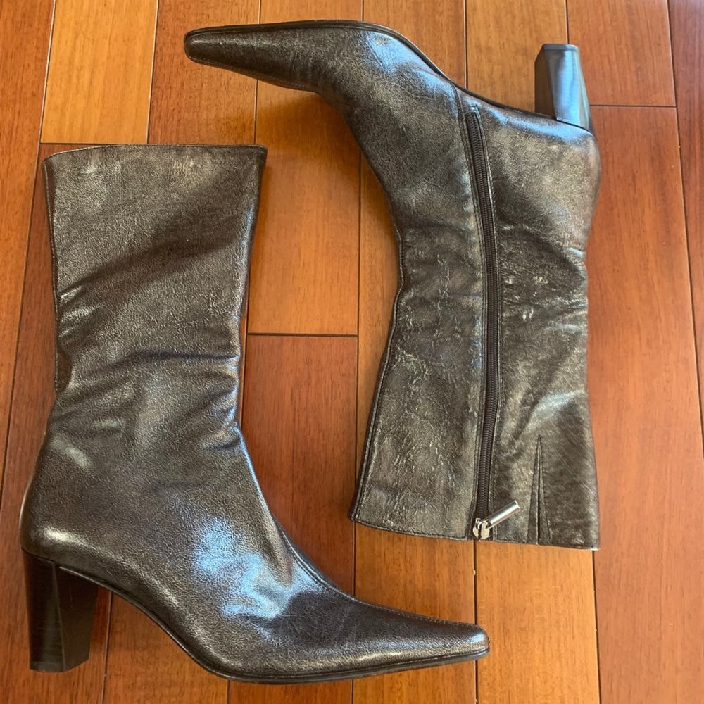 Aquatalia Rain Boots Pewter Size 8